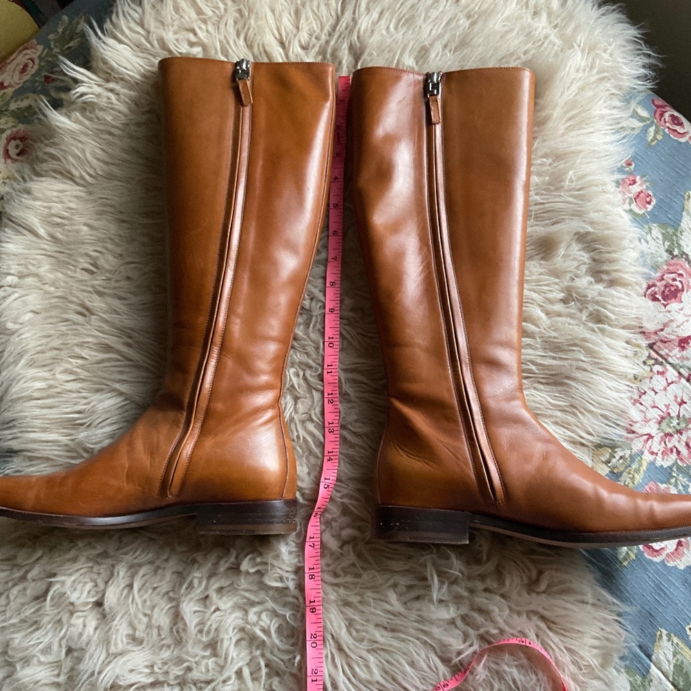 Lambertson Truex British Tan Leather Boots Size 37.5 - Picture 13 of 14